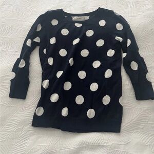 Old Navy sixe xs Navy Polka Dot Sweater